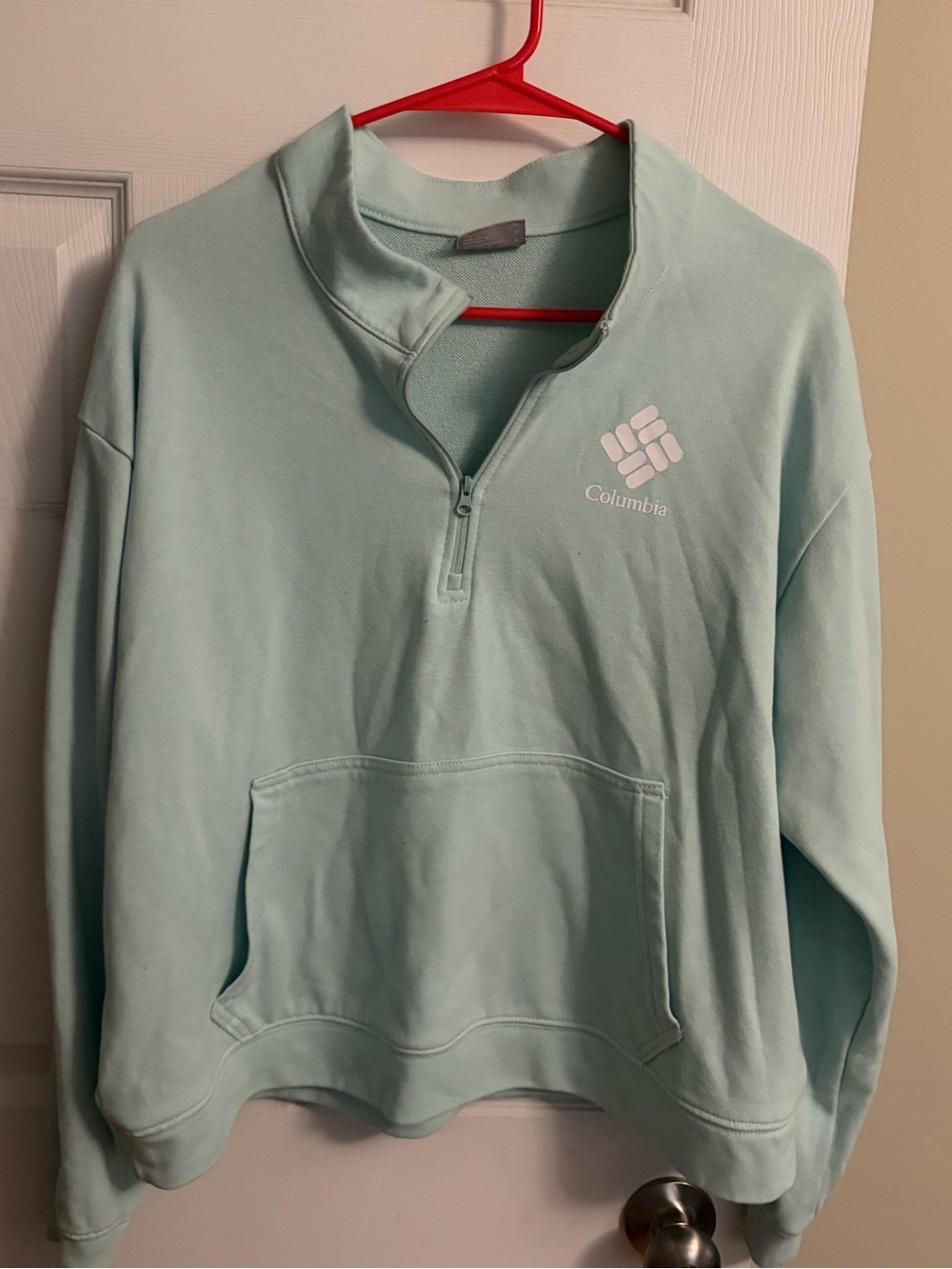 Columbia Mint Green Pullover Sweatshirt